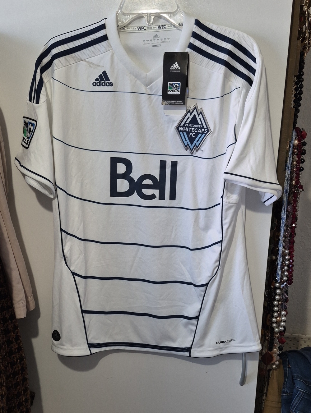 adidas Vancouver Whitecaps FC Home Jersey - White/Navy